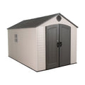 8-Ft X 12-Ft Brown Gable Roof Plastic Resin Storage Shed
